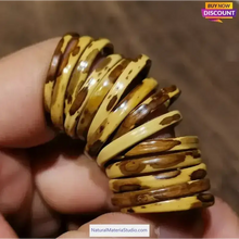 Load image into Gallery viewer, Dia.4-5cm L35-40cm no joints spotted bamboo culm for bamboo fan layer and Customized-NaturalMateriaStudio-NaturalMateriaStudio