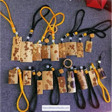 Charger l'image dans la galerie, Dia.4-5cm L35-40cm no joints spotted bamboo culm for bamboo fan layer and Customized-NaturalMateriaStudio-NaturalMateriaStudio