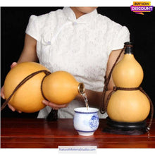 이미지를 갤러리 뷰어에 로드 , Double Bulbous Large Bottle Gourds 11.8"-19.7"(30-50CM) High dry & clean Wholesale amounts-NaturalMateriaStudio-NaturalMateriaStudio