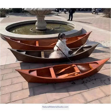 Load image into Gallery viewer, Handmade L10-26ft wooden boats can be customized to any specification(3-8adults)-NaturalMateriaStudio-NaturalMateriaStudio