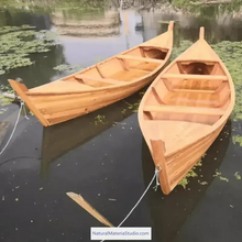 Load image into Gallery viewer, Handmade L10-26ft wooden boats can be customized to any specification(3-8adults)-NaturalMateriaStudio-NaturalMateriaStudio