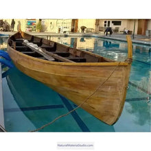 Load image into Gallery viewer, Handmade L10-26ft wooden boats can be customized to any specification(3-8adults)-NaturalMateriaStudio-NaturalMateriaStudio