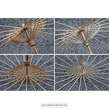 Cargar imagen en el visor de la galería, Handmade semi-finished bamboo umbrella skeleton/frames of different sizes(Dia.56cm-100cm) and styles(A&B)Can be customized-NaturalMateriaStudio-NaturalMateriaStudio