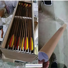 Cargar imagen en el visor de la galería, Handmade Varied Spine(30-90#) Tonkin Bamboo Arrows 33“/39.4” for Longbow Recurve Bow Archery Hunting Can be customized-NaturalMateriaStudio-NaturalMateriaStudio