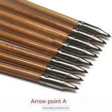 Cargar imagen en el visor de la galería, Handmade Varied Spine(30-90#) Tonkin Bamboo Arrows 33“/39.4” for Longbow Recurve Bow Archery Hunting Can be customized-NaturalMateriaStudio-NaturalMateriaStudio