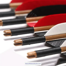 画像をギャラリービューアに読み込む, Handmade Varied Spine(30-90#) Tonkin Bamboo Arrows 33“/39.4” for Longbow Recurve Bow Archery Hunting Can be customized-NaturalMateriaStudio-NaturalMateriaStudio