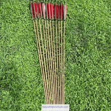 Cargar imagen en el visor de la galería, Handmade Varied Spine(30-90#) Tonkin Bamboo Arrows 33“/39.4” for Longbow Recurve Bow Archery Hunting Can be customized-NaturalMateriaStudio-NaturalMateriaStudio
