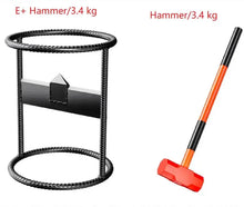 Cargar imagen en el visor de la galería, SteelForce Pro High-Efficiency Heavy Duty Manual Log Splitter & Large Dia. Bamboo Cutter with Safety Hammer Set NaturalMateriaStudio