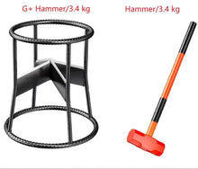 Cargar imagen en el visor de la galería, SteelForce Pro High-Efficiency Heavy Duty Manual Log Splitter & Large Dia. Bamboo Cutter with Safety Hammer Set NaturalMateriaStudio