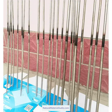 Carica l'immagine nel visualizzatore di Gallery, L100cm metal rods with teeth Dia.0.4-2.0cm for removing inner bamboo knots and polishing: essential tools for shakuhachi, flutes-NaturalMateriaStudio-NaturalMateriaStudio