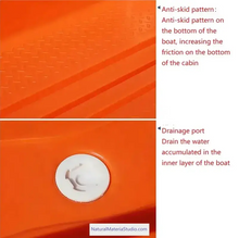 Cargar imagen en el visor de la galería, L11-13ft Double-layer Thickened PE Boats for Tourism and Fishing(3-6adults)+Free Ultimate Boating Companion Kit-NaturalMateriaStudio-NaturalMateriaStudio