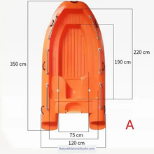 Ladda upp bild till gallerivisning, L11-13ft Double-layer Thickened PE Boats for Tourism and Fishing(3-6adults)+Free Ultimate Boating Companion Kit-NaturalMateriaStudio-NaturalMateriaStudio