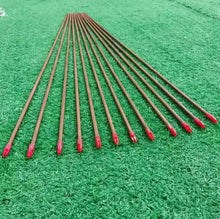 画像をギャラリービューアに読み込む, L33.5"/85cm 25-60#Unique Assembled TIGER Five-Splice Tonkin Bamboo Arrow Shafts Rare Craftsmanship for Ultimate Precision&Customizable NaturalMateriaStudio