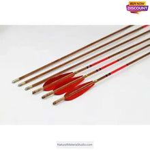 Ladda upp bild till gallerivisning, L33.5"/85cm 25-60#Unique Assembled TIGER Five-Splice Tonkin Bamboo Arrow Shafts Rare Craftsmanship for Ultimate Precision&Customizable-NaturalMateriaStudio-NaturalMateriaStudio