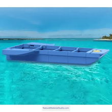 Lade das Bild in den Galerie-Viewer, Four-section L8.3ft vehicle-mounted stackable portable PE engineering plastic fishing boat(3-4adults)+ Free Ultimate Boating Companion Kit-NaturalMateriaStudio-NaturalMateriaStudio