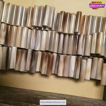이미지를 갤러리 뷰어에 로드 , Length 6.0-8.0cm Varied Dia. 1.2-2.5cm Bufallo/Yak natural colourful horn solid rolls for pipemakers-NaturalMateriaStudio-NaturalMateriaStudio