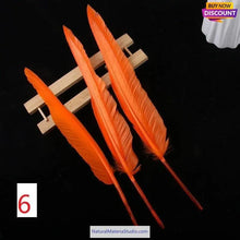 Carica l'immagine nel visualizzatore di Gallery, L/R/W 30-35 cm White and other colors goose primary feathers for arrow fletching or feather pen/fan Wholesale Amounts-NaturalMateriaStudio-NaturalMateriaStudio