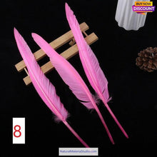 Cargar imagen en el visor de la galería, L/R/W 30-35 cm White and other colors goose primary feathers for arrow fletching or feather pen/fan Wholesale Amounts-NaturalMateriaStudio-NaturalMateriaStudio