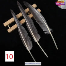Cargar imagen en el visor de la galería, L/R/W 30-35 cm White and other colors goose primary feathers for arrow fletching or feather pen/fan Wholesale Amounts-NaturalMateriaStudio-NaturalMateriaStudio