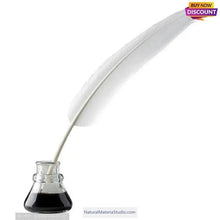 Cargar imagen en el visor de la galería, L/R/W 30-35 cm White and other colors goose primary feathers for arrow fletching or feather pen/fan Wholesale Amounts-NaturalMateriaStudio-NaturalMateriaStudio