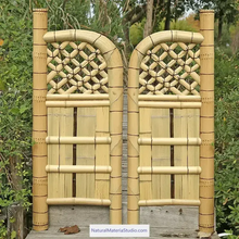 Carica l'immagine nel visualizzatore di Gallery, Modern vaired styles and sizes(W180cmXH120cm) Japanese bamboo door /garden entrance customizable-NaturalMateriaStudio-NaturalMateriaStudio