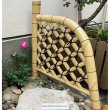 Cargar imagen en el visor de la galería, Modern vaired styles and sizes(W180cmXH120cm) Japanese bamboo door /garden entrance customizable-NaturalMateriaStudio-NaturalMateriaStudio