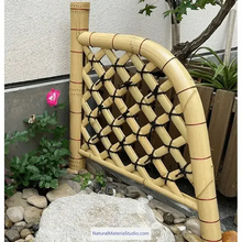 Load image into Gallery viewer, Modern vaired styles and sizes(W180cmXH120cm) Japanese bamboo door /garden entrance customizable-NaturalMateriaStudio-NaturalMateriaStudio