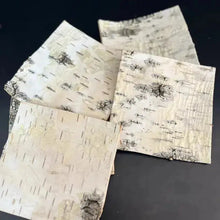 Load image into Gallery viewer, Natural Birch Bark Sheets – Custom Sizes – Sustainable Rustic Craft Material NaturalMateriaStudio