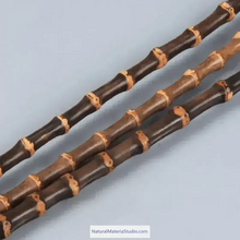 Görseli Galeri görüntüleyiciye yükleyin, New & Rare Black Bamboo Root Sticks Length 80cm(31.5")Dia.0.9-1.3cm(0.35"-0.5") Unique Supply-NaturalMateriaStudio-NaturalMateriaStudio