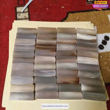 Cargar imagen en el visor de la galería, Offer Rare Natural Colourful Square Bufallo/Yak L6.0-7.0cm horn scales for pipemakers-NaturalMateriaStudio-NaturalMateriaStudio