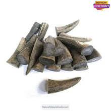 이미지를 갤러리 뷰어에 로드 , Offer Varied Length 4.0-15cm Raw Black Water Buffalo Horn Tips-NaturalMateriaStudio-NaturalMateriaStudio