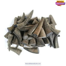 이미지를 갤러리 뷰어에 로드 , Offer Varied Length 4.0-15cm Raw Black Water Buffalo Horn Tips-NaturalMateriaStudio-NaturalMateriaStudio