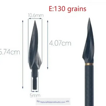 Cargar imagen en el visor de la galería, Outdoor Archery Arrowheads – Stainless Steel / High Carbon Steel, Traditional & Compound Bow Compatible-NaturalMateriaStudio-NaturalMateriaStudio