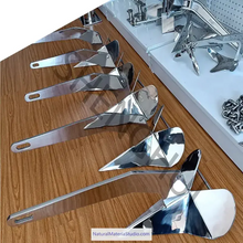 Cargar imagen en el visor de la galería, Premium Anchors 316 Stainless Steel Delta Style & Roll-Bar Plow – Customizable Safe Holding for Yachts & Boats-NaturalMateriaStudio-NaturalMateriaStudio