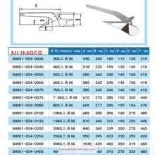 Cargar imagen en el visor de la galería, Premium Anchors 316 Stainless Steel Delta Style & Roll-Bar Plow – Customizable Safe Holding for Yachts & Boats-NaturalMateriaStudio-NaturalMateriaStudio