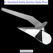 Carica l'immagine nel visualizzatore di Gallery, Premium Anchors 316 Stainless Steel Delta Style & Roll-Bar Plow – Customizable Safe Holding for Yachts & Boats-NaturalMateriaStudio-NaturalMateriaStudio