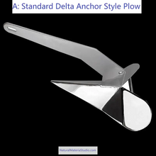 Cargar imagen en el visor de la galería, Premium Anchors 316 Stainless Steel Delta Style & Roll-Bar Plow – Customizable Safe Holding for Yachts & Boats-NaturalMateriaStudio-NaturalMateriaStudio