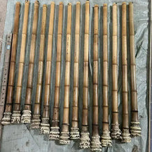 Load image into Gallery viewer, Premium hand-straightened L29"-39"(75-100 cm)ID(1.2-2.5cm)Madake Bamboo with Root Ball for Shakuhachi and Flute Making NaturalMateriaStudio