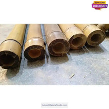 Load image into Gallery viewer, Premium hand-straightened L29"-39"(75-100 cm)ID(1.6-2.5cm)Madake Bamboo with Root Ball for Shakuhachi and Flute Making-NaturalMateriaStudio-NaturalMateriaStudio
