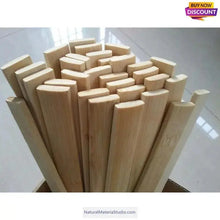 Load image into Gallery viewer, Premium L65"/165cmXW2-3cm Bamboo Slats/Strips/Flat for Diverse Crafting and Building Projects - Wholesale-NaturalMateriaStudio-NaturalMateriaStudio
