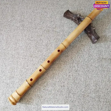 Ladda upp bild till gallerivisning, Selected Premium Madake Bamboo Poles (L29.5"-39.4"/75-100cm) ID 1.6-3.7cm with Root Ball for Shakuhachi, Xiao, and Flute Making-NaturalMateriaStudio-NaturalMateriaStudio