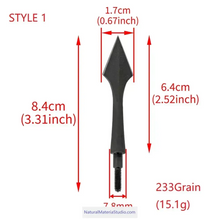 画像をギャラリービューアに読み込む, Premium Vintage Style High Carbon Steel Arrowheads Screw-In Broadheads for OD7.8mm Arrows-NaturalMateriaStudio-NaturalMateriaStudio