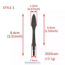 Cargar imagen en el visor de la galería, Premium Vintage Style High Carbon Steel Arrowheads Screw-In Broadheads for OD7.8mm Arrows-NaturalMateriaStudio-NaturalMateriaStudio