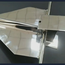 Carica e avvia il video nel visualizzatore di galleria, Ancora pieghevole Vaired Premium Grapnel & Ancora Danforth in acciaio inox 316 (0,7–40 kg per barche ≤15m personalizzabile)