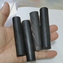 Laden und Abspielen von Videos im Galerie-Viewer, Premium Lange (10 cm/3,94 Zoll) Rollen aus wasserschwarzem Büffelhorn mit unterschiedlichem Durchmesser für Messer- und Pfeifenmacher