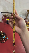 Carica e avvia il video nel visualizzatore di galleria, Steli di bambù selezionati D 0.4-1.3cm L18-150cm macchiati/ a pois rossi e neri per produttori di pipe e creazione di artigianato