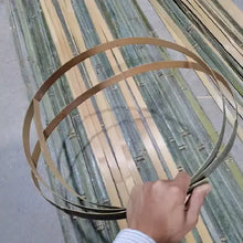 Indlæs billede til gallerivisning Unique offer Length 3.0-6.0Meter Handmade Bamboo Strips with bamboo skin for Versatile Crafting and Building&Kite etc NaturalMateriaStudio