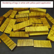 Last inn bildet i Galleri-visningsprogrammet, Varied Size Golden Silk Nanmu Wood Blanks – Rare Water Ripple Grain Exotic Hardwood for Luxury Craftsmanship NaturalMateriaStudio