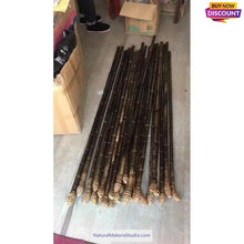 Lade das Bild in den Galerie-Viewer, Selected Premium Black Bamboo Sticks (145cm-155cm) for Crafting Walking/Hiking Canes/Shakuhachi/Flutes(90-95cm)-NaturalMateriaStudio-NaturalMateriaStudio