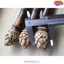 이미지를 갤러리 뷰어에 로드 , Selected Premium Black Bamboo Sticks (145cm-155cm) for Crafting Walking/Hiking Canes/Shakuhachi/Flutes(90-95cm)-NaturalMateriaStudio-NaturalMateriaStudio